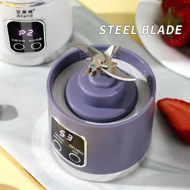 Xiaomi 450ml Fruit Juicer 8 Blades 3 Gears USB Rechargeable Portable Blender Ice Crusher for Shakes and Smoothies Juicer Cup 6