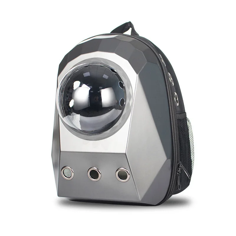 

Outdoor Portable Diamond Cat Bag Breathable Round Transparent Capsule Oxford Cloth Cat Transport Bag Backpack for Cat
