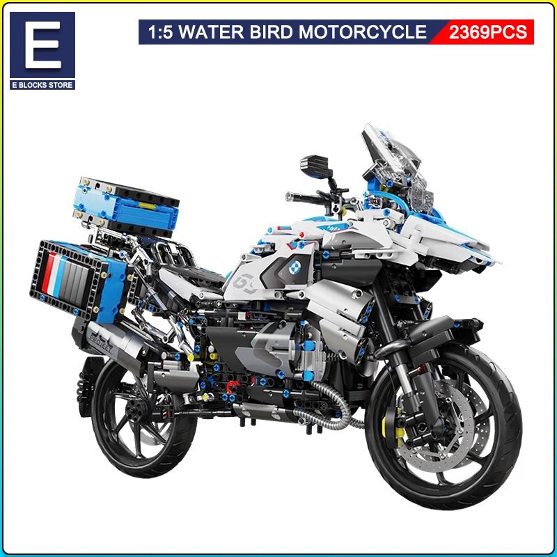 

High Tech 1:5 Motorcycle City Sports Rapid Racing Motorbike Locomotive Moc Modular Brick Model Building Block Boy Gift Toy T4022