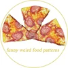 1pc Ham Pizza Print Blanket, Funny Food Flannel Round Blanket, Soft Warm Throw Blanket Nap Blanket For Couch Sofa 5