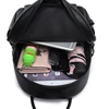 Fashion Female Travel Back Pack 100% Genuine Leather Women's Backpacks Luxury Solid Color Cow Leather Women Backpack School Bags 6