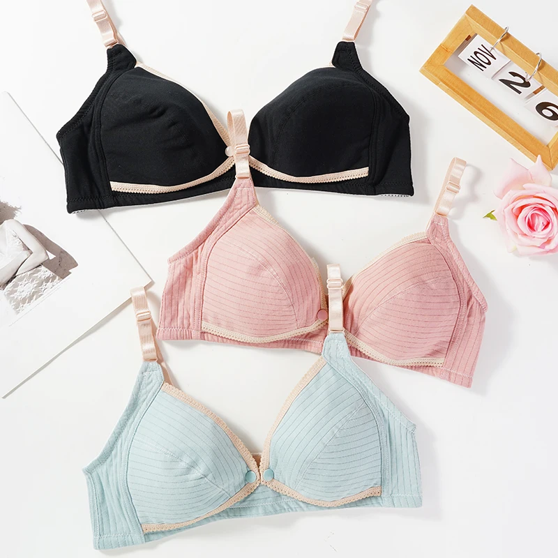 Plus Size Nursing Bra Front Closure For Pregnant Women Easy Feeding Wire Free Breastfeeding Underwear Maternity Clothes nursing bra ladies bra women bra buckle bra