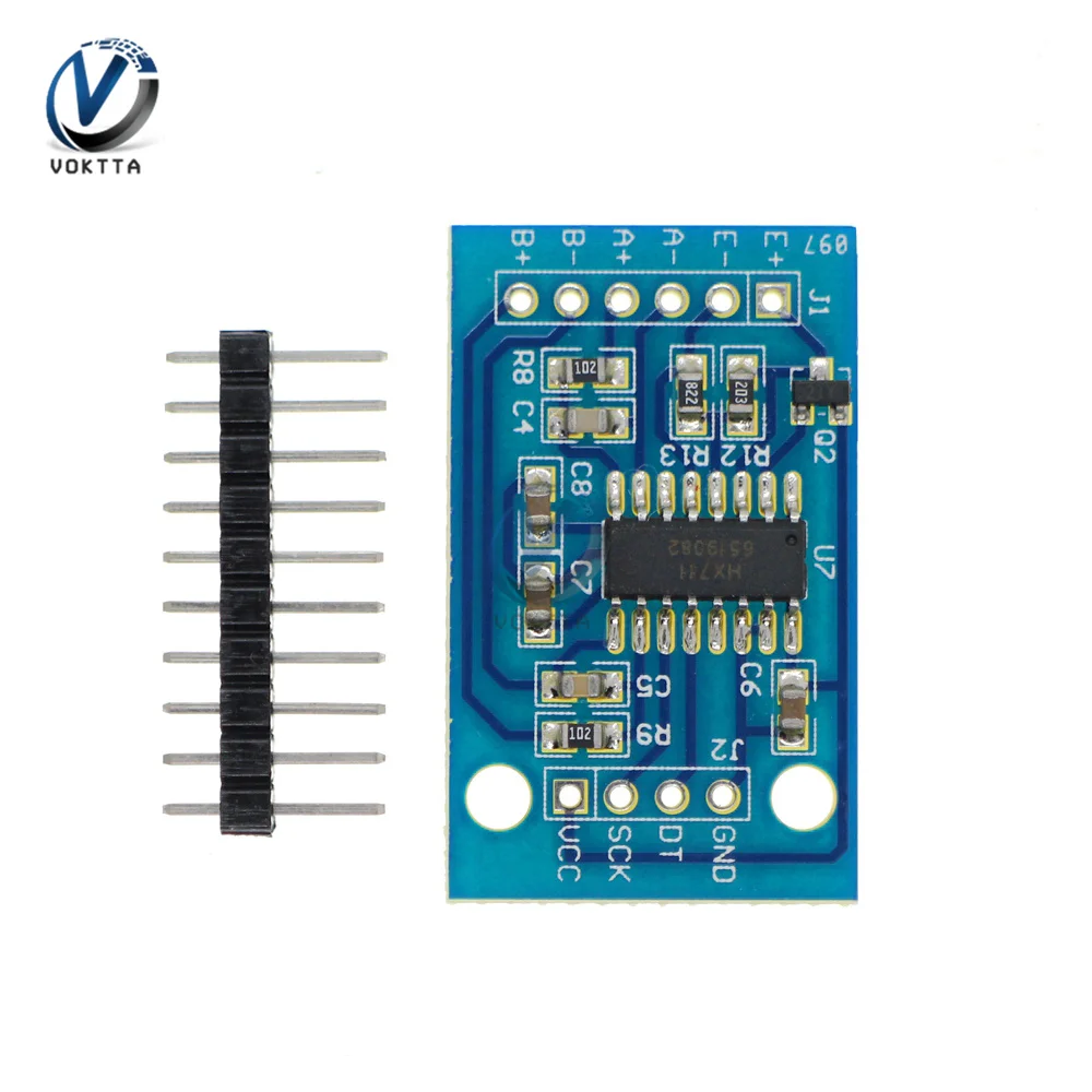 

Модуль датчика DC2.6-5.5V HX711 AD, высокоточный светочувствительный преобразователь 24 бита, макетная плата