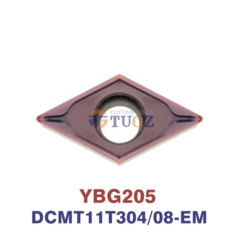 Оригинальная Φ YBG205 DCMT 11T3 04 08 обработка карбидных вставок: внутренние токарные инструменты из нержавеющей стали