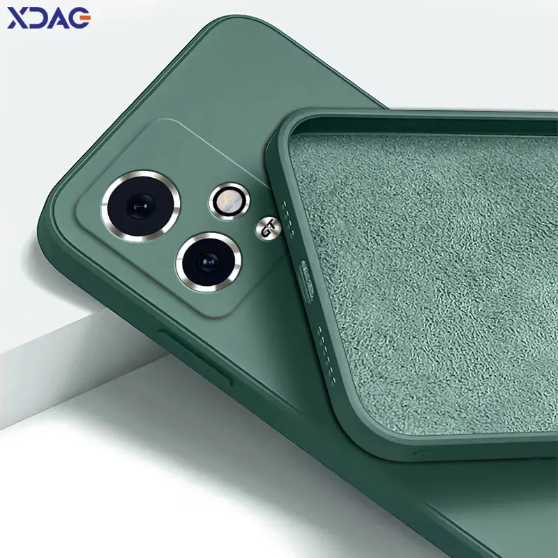 Square Liquid Silicone Soft Phone Case – Enhanced Grip and Protection