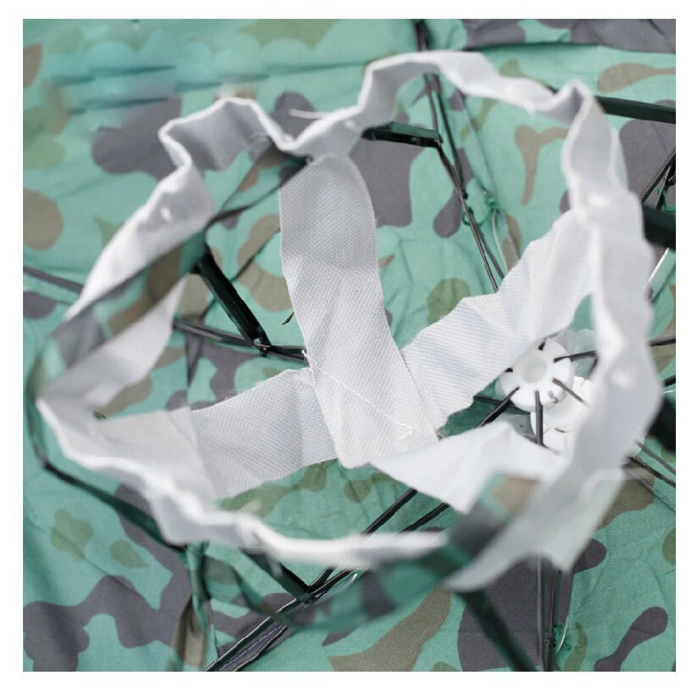1 Piece Camouflage Three Folding Large Fishing Cap Shading Sun-proof Fish Umbrella Hat Outdoor Sports Wear Open Diameter 100cm sun hats,fisherman hat,umbrella hat,fishing hats