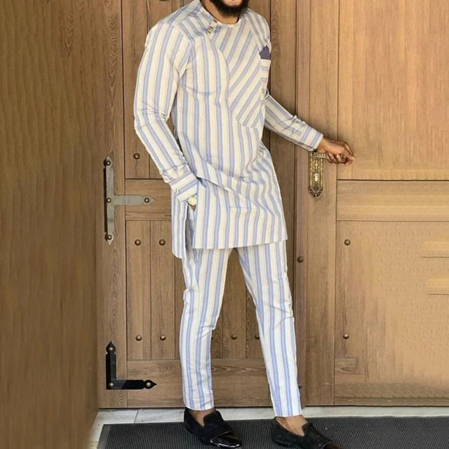 Remi Long Sleeve Striped Dashiki Outfit - Image 5
