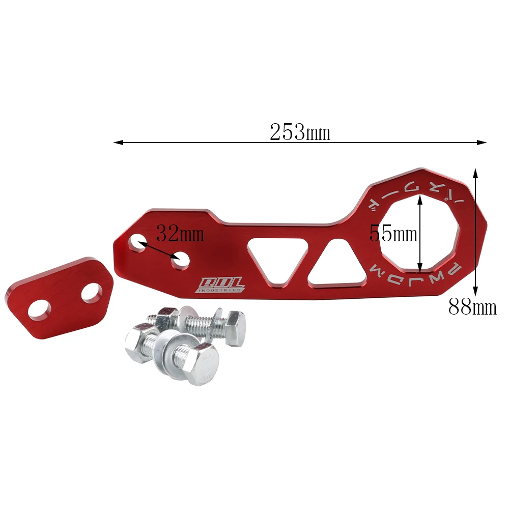 Racing Rear Tow Hook Aluminum Alloy for Honda Civic RS Toyota Chevrolet Ford etc