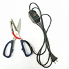 1pc Electric Heating tailor scissors Power hot shears knife heated pen working indicator for cloth cutting 2