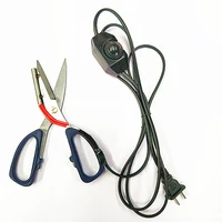 1pc Electric Heating tailor scissors Power hot shears knife heated pen working indicator for cloth cutting 2