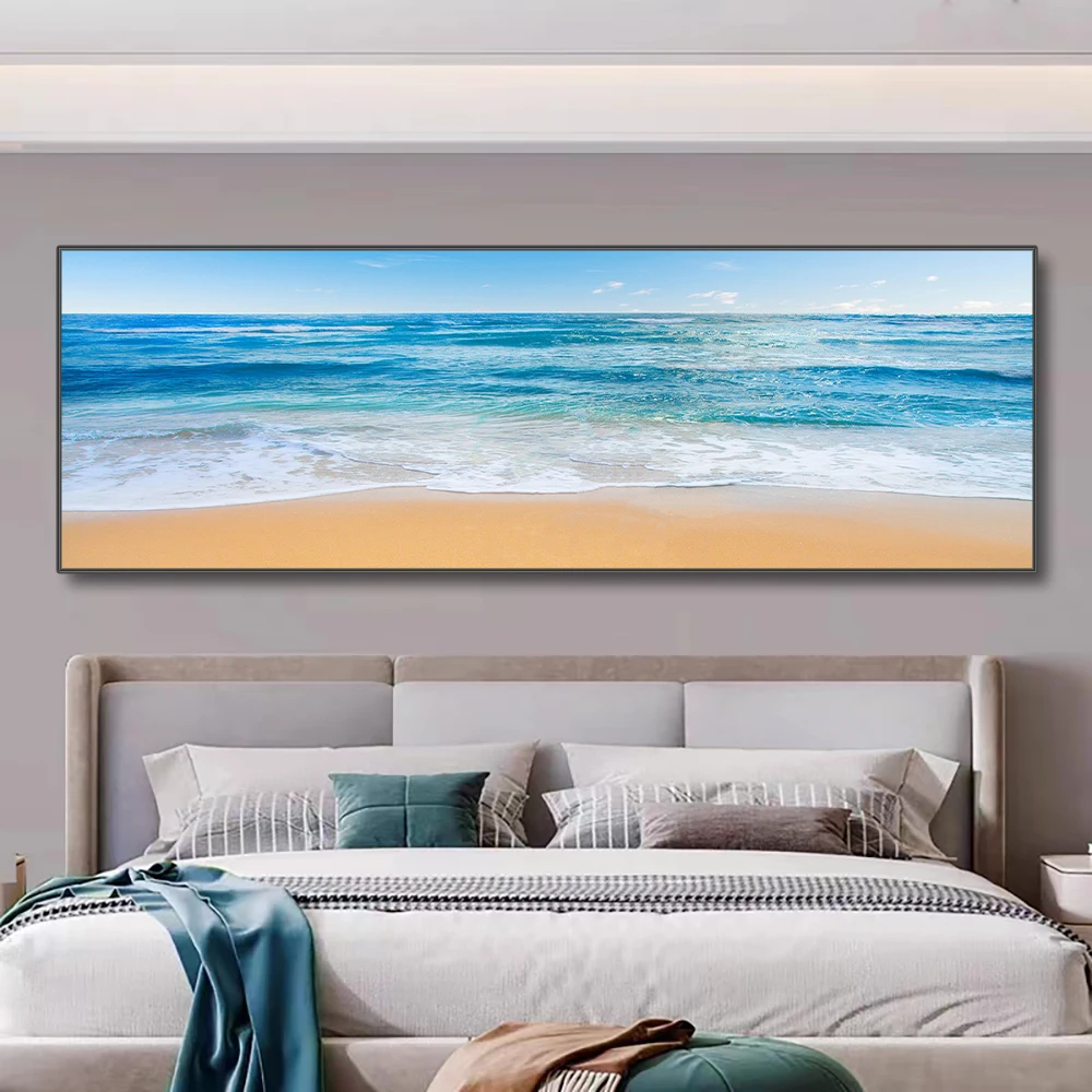 Modern Natural Beach Landscape Wall Art Poster Prints Sea Sunset Aesthetics Canvas Painting Picture for Living Room Home Decor - Image 5