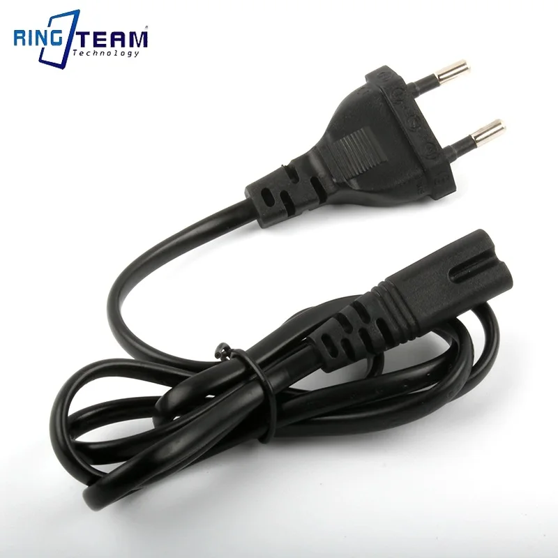 New High Quality Universal 1m EU Standard to Figure 8 C7 2-Pin Plug AC Power Cable Lead Cord