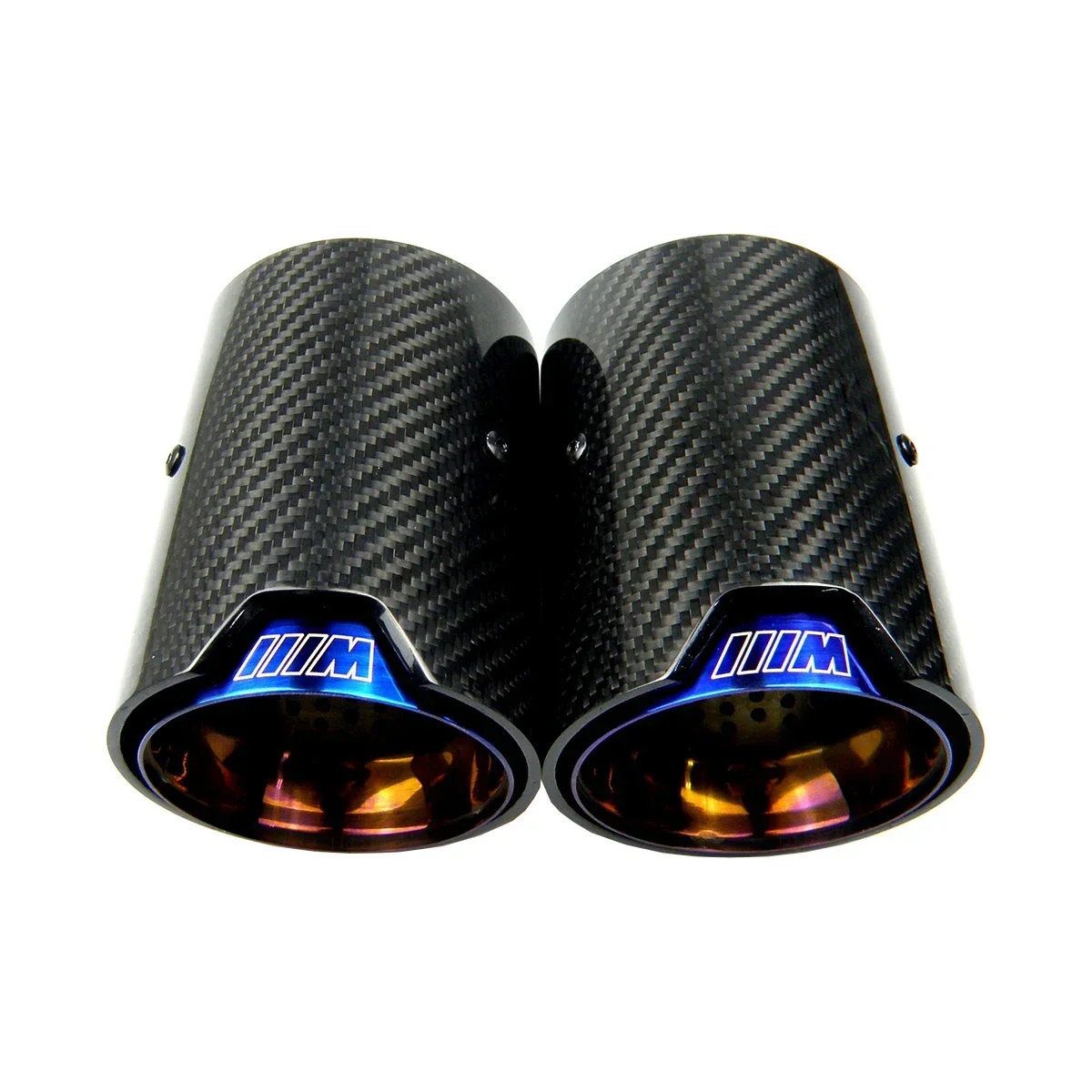 

1 Piece Burnt Blue Carbon Fiber Exhaust Tip Muffler For BMW M Performance exhaust pipe M2 F87 M3 F80 M4 F82 F83 M5 F10 M6 F12