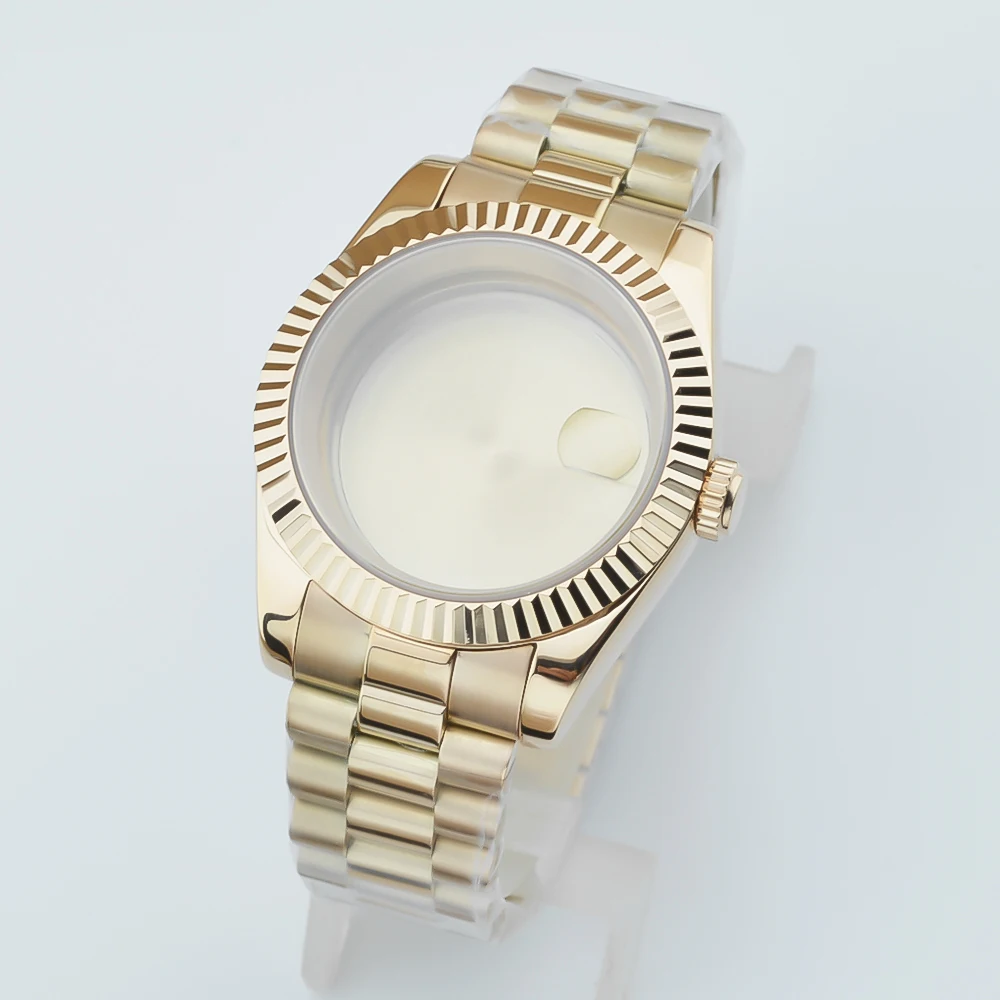 Gold Case with Presidential Bracelet and Sapphire Glass Crystal – 36mm/40mm