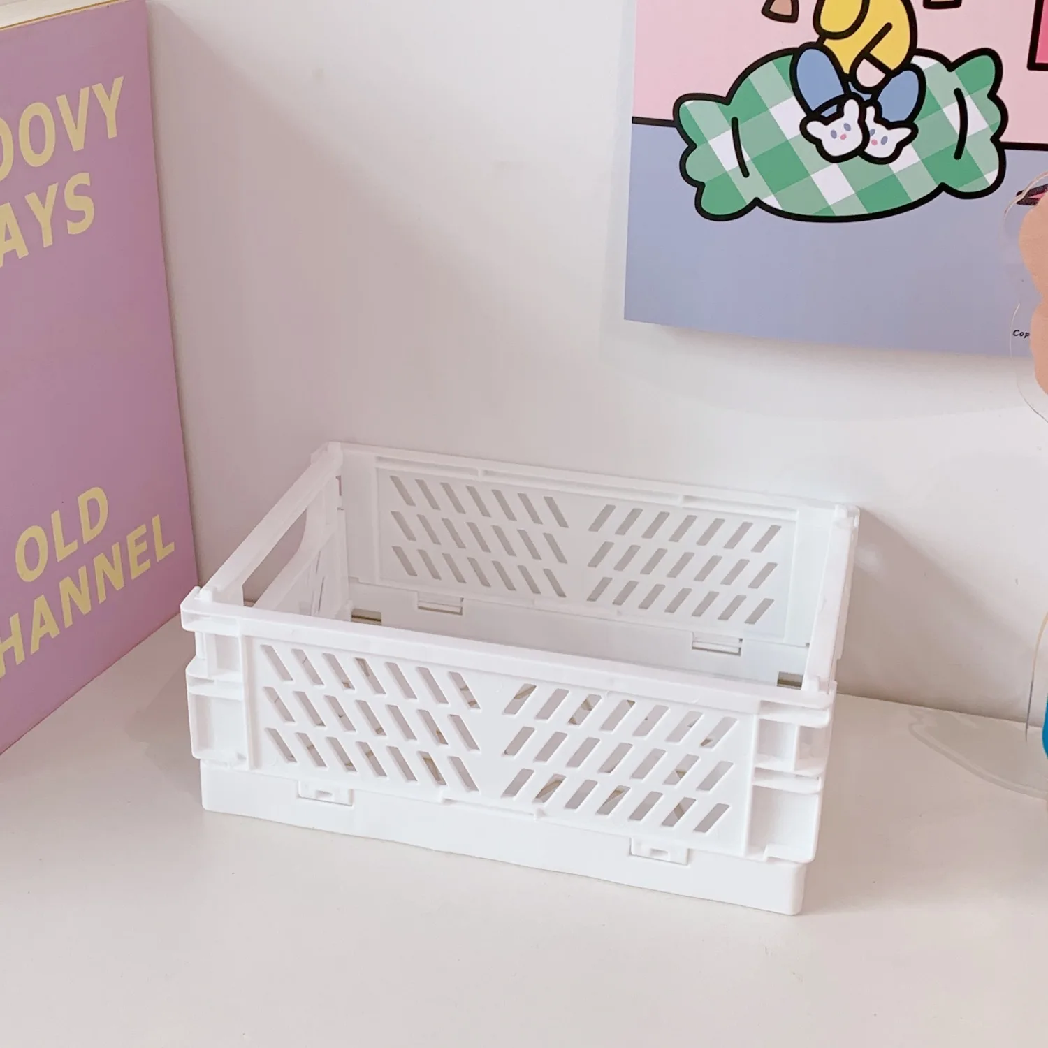 Cesta De Juguete Kawaii Para El Dormitorio, Caja Plegable De Escritorio  Para Guardar Juguetes Y Aperitivos, Novedad De 2022 - Cajas Y Papeleras -  AliExpress