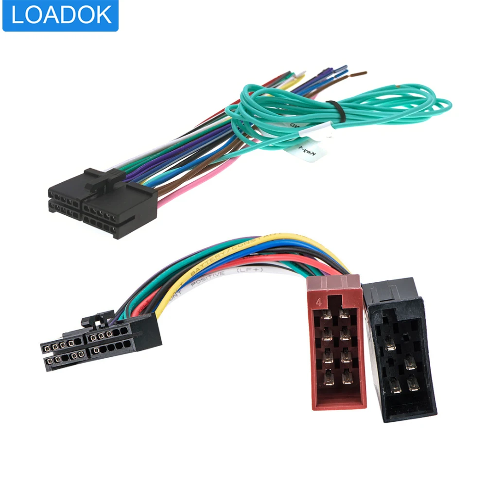 20PinCarRadioAudioStereoISOStandardWiringHarnessAdapterCable