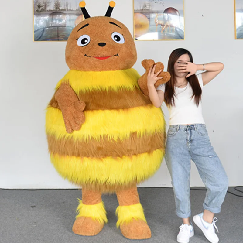2.6m Little Bee Inflatable Mascot Costume Party Halloween Cosplay Fur Suit Christmas Celebration Animal Costume