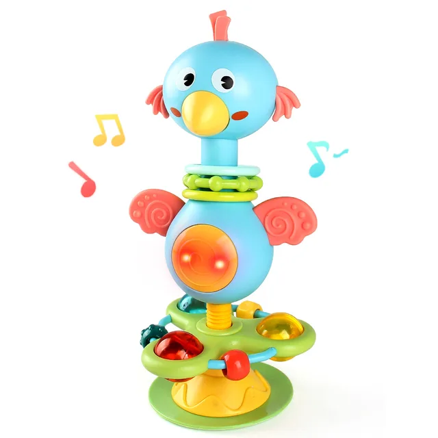 Jouet sonore apaisant pour bébé, dessin animé, avec effets sonores amusants, rime pour pépinière, table à manger, puzzle à ventouse, jouet d'éducation précoce 5