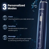 Sejoy Electric Sonic Toothbrush USB Rechargeable with 6 Replacement Heads 3 Gears Long Battery Life Tooth Brush 2