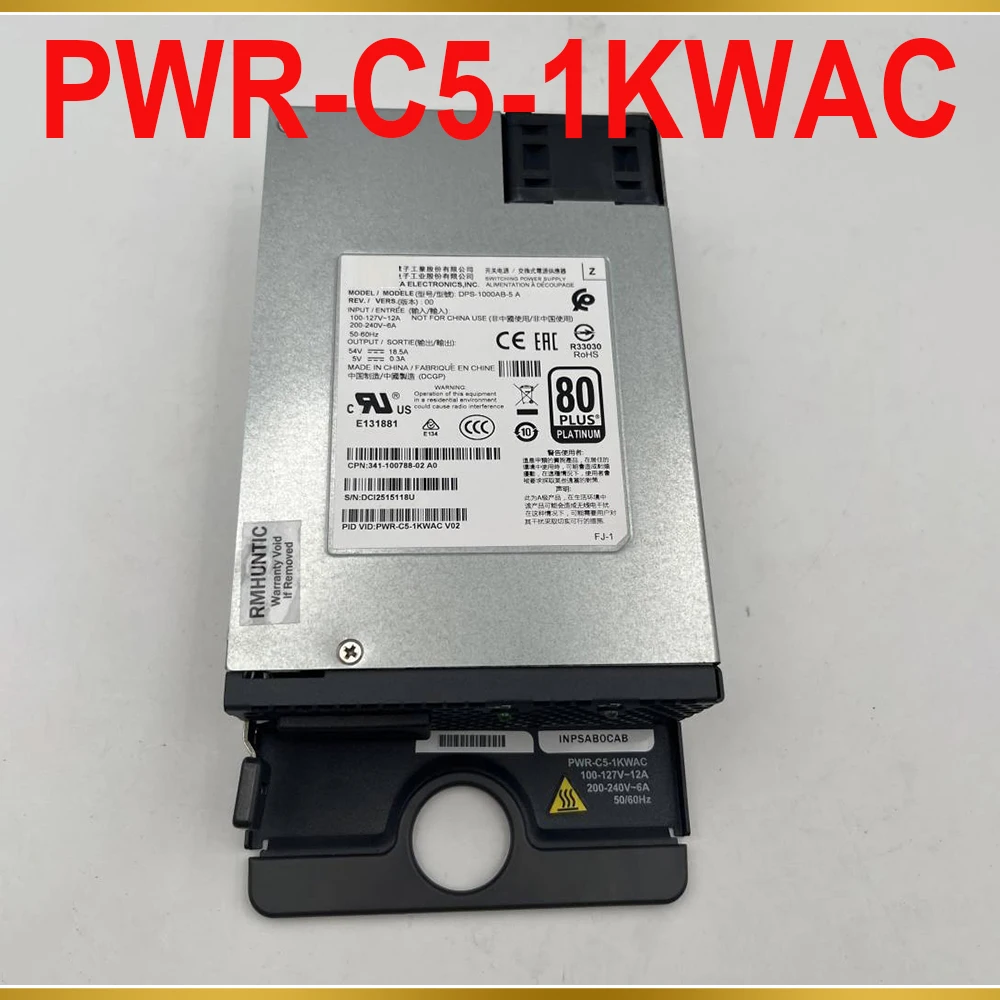 

For CISCO C9200 Series Switch Power Module PWR-C5-1KWAC