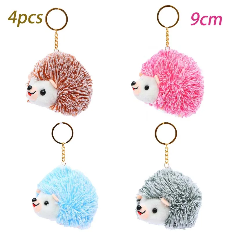 

Брелок с милым ежиком, 4 шт., 9/12 см