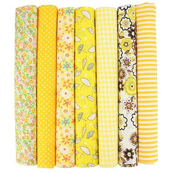 Vibrant Mix Colors Cotton Fabric Set for DIY Crafts and Patchwork (7 Pieces, 25x25cm Each) (3)