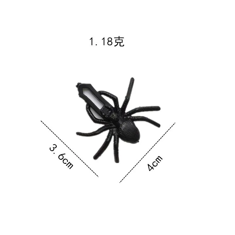 30Pcs Creative Slingshot Spider Halloween TPR Soft Rubber Elastic Stretch Small Spider Slingshot Kids Sticky Stretchy Small Toys