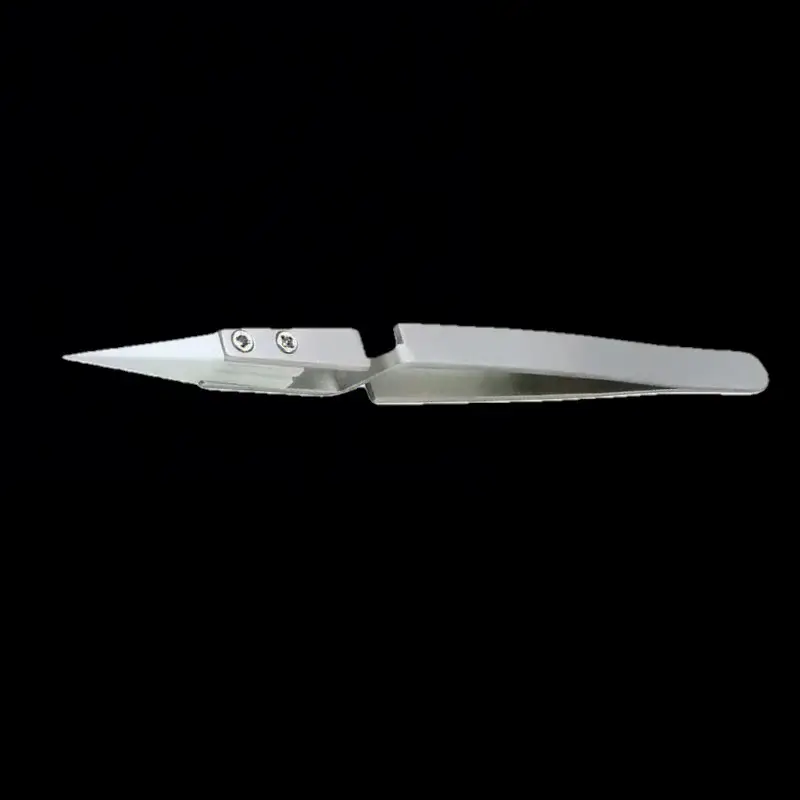 Stainless Steel Ceramic Tip Tweezers; High Temperature Resistant Tweezers; Reverse Tweezers; Anti-Magnetic and Anti-Acid Tweezer image 10