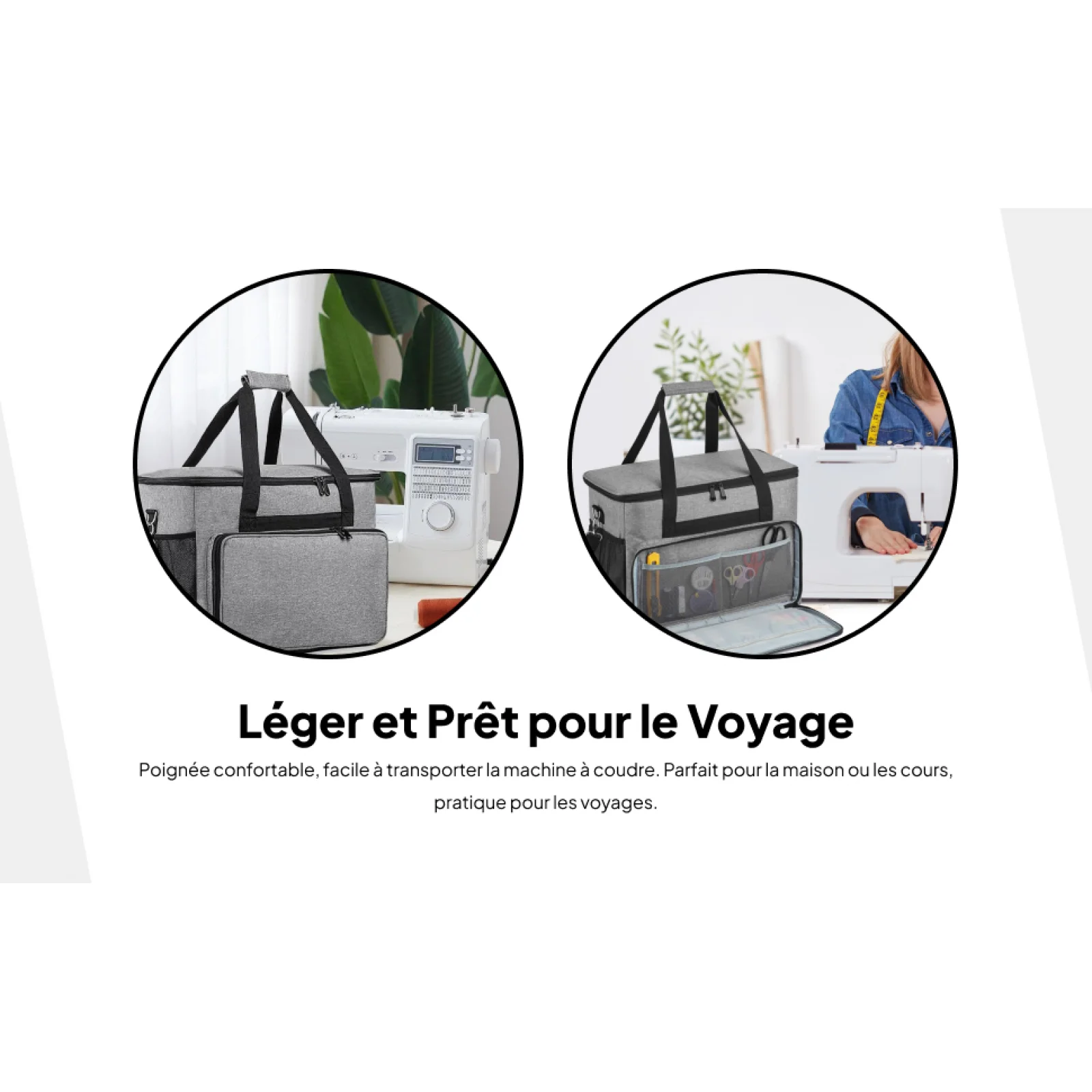 멀티 포켓 재봉틀 휴대 가방 옥스포드 소형 재봉틀 및 실 보관 정리함