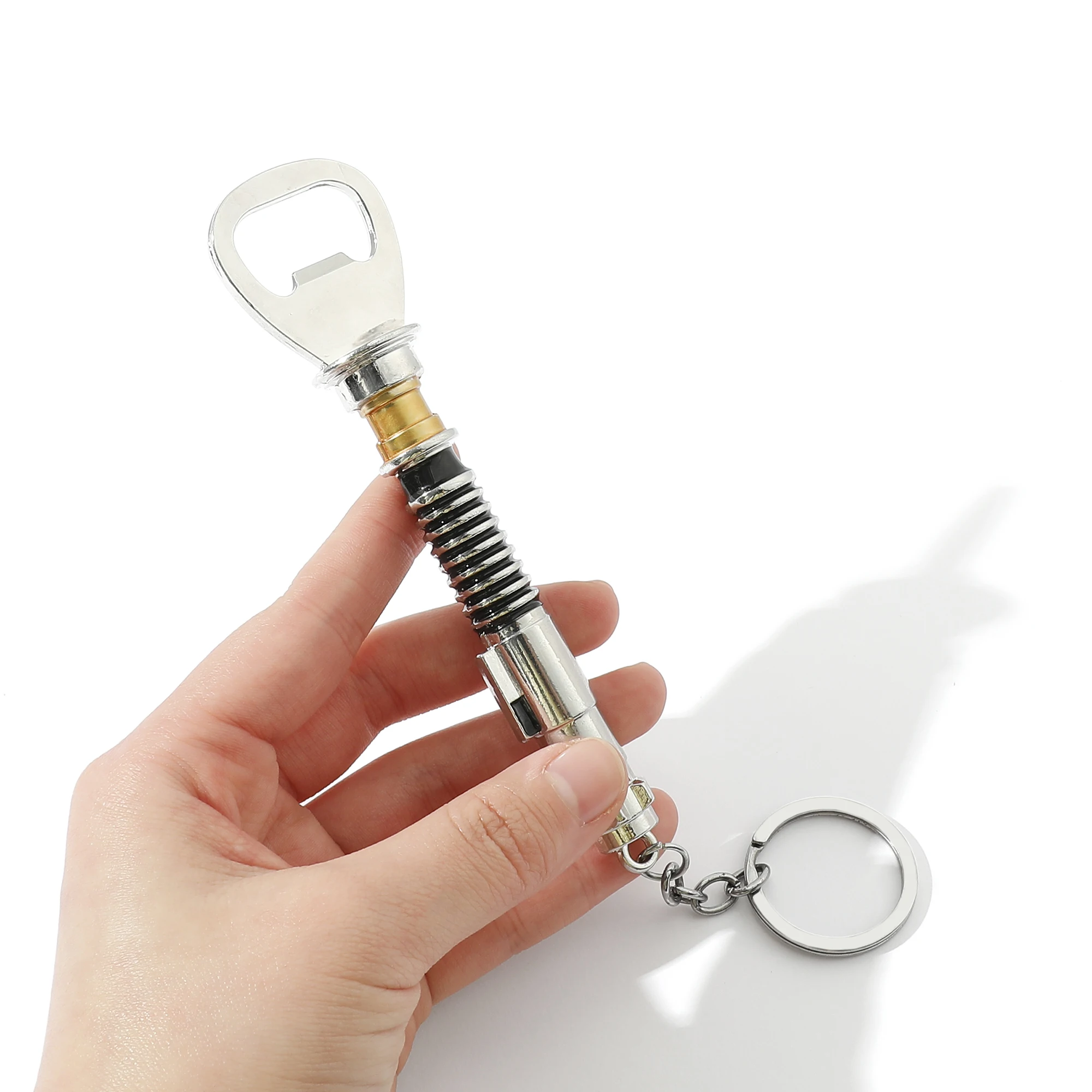 Grande Portachiavi Apribottiglie Star Wars Da 13Cm Modellato Sulla Spada Laser Di Luke Dal Ritorno Dello Strumento Apribottiglie Per Birra Con Tappo A