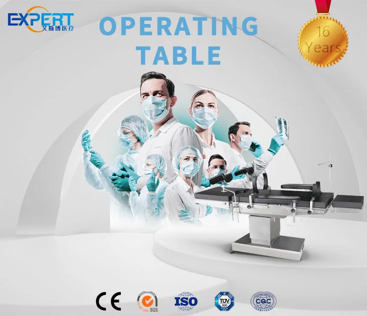 Stainless Steel Adjustable Manual Operating Equipment Electric Operation Table