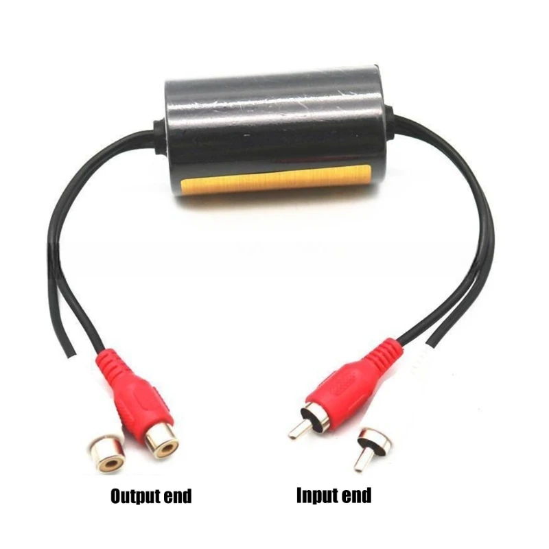Upgraded Ground Noise Isolator Noise Filter Suppressor Reducer for Car Radio/Home Stereo Systems
