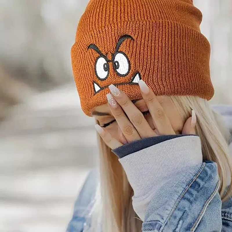 Emoji Pattern Brimless Hat, Pullover Hat, Thermal Hat, Suitable for Daily Commuting and Outdoor Sports, Suitable for Spring Use