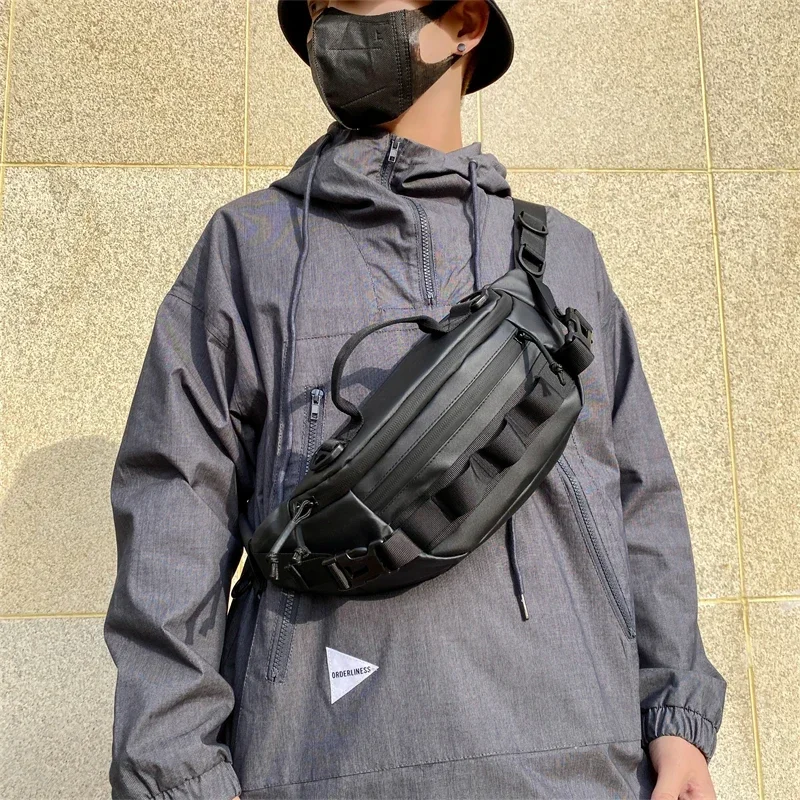 

Водонепроницаемая нейлоновая нагрудная сумка на молнии для мужчин, портативная функциональная слинг-сумка для инструментов, уличная дорожная мужская сумка для рыбалки, пешего туризма, велоспорта