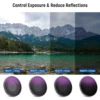 NEEWER ND Filter Set Compatible with DJI Osmo Action 4, 4 Pack ND8/PL ND16/PL ND32/PL ND64/PL ND/CPL Filters Kit Action Camera 5