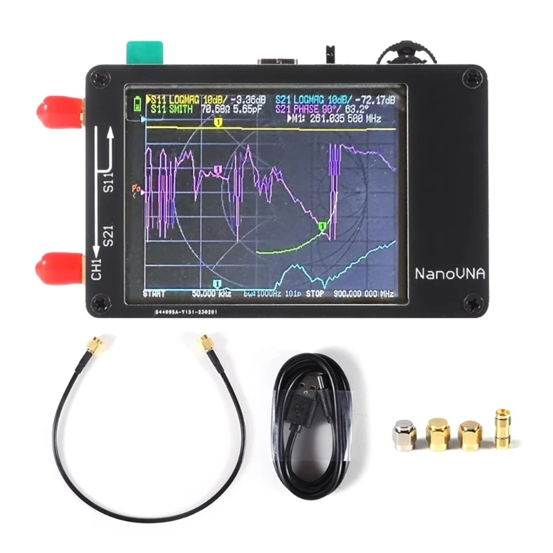 

Модернизированный векторный анализатор антенного спектра связи NanoVNA H 50 кГц-1,5 ГГц