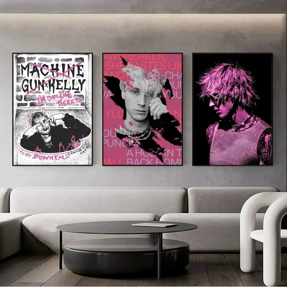 Macchina Mgk Gun Kelly Poster Fai Da Te Vintage Movie Poster Wall Art Painting Study Stickers Big Szie Wall Painting