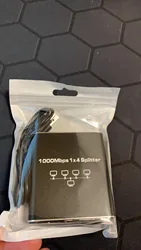 Gigabit Ethernet RJ45 Adapter & Splitter - High - Speed Network Extender (1 IN 4 OUT 1PCS)
