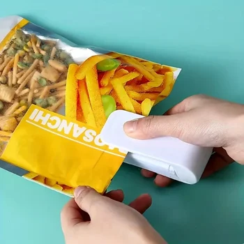 Mini macchina per sigillare sacchetti di calore Sacchetti sigillanti per pacchetti Chiusura termica per sacchetti per alimenti in plastica Sigillante portatile Imballaggio Accessori da cucina 1