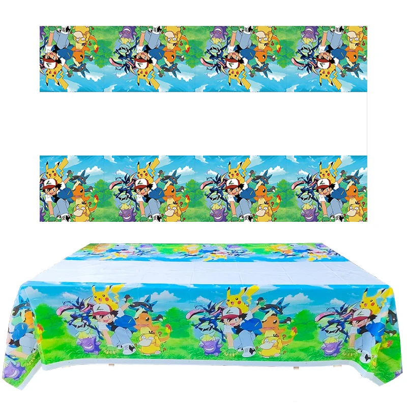 ポケモンテーブルクロス誕生日パーティーの装飾ピカチュウ