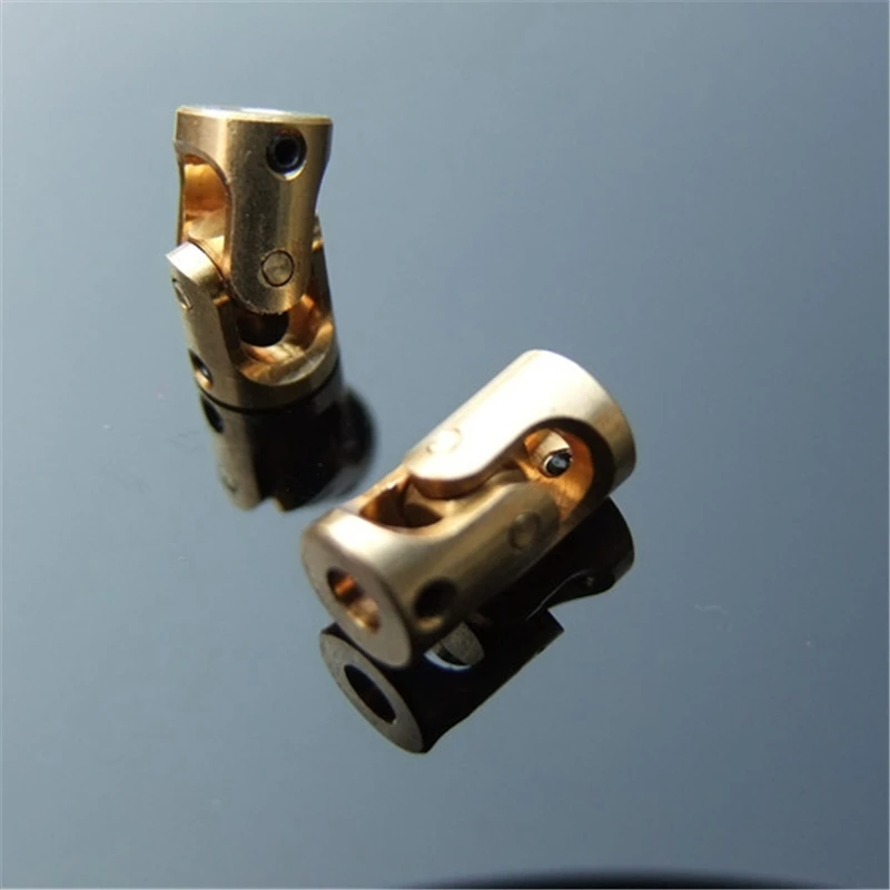 3MM Brass Copper Universal Joint Coupling DIY 1:24 1:18 Model Transmission Ship Plane