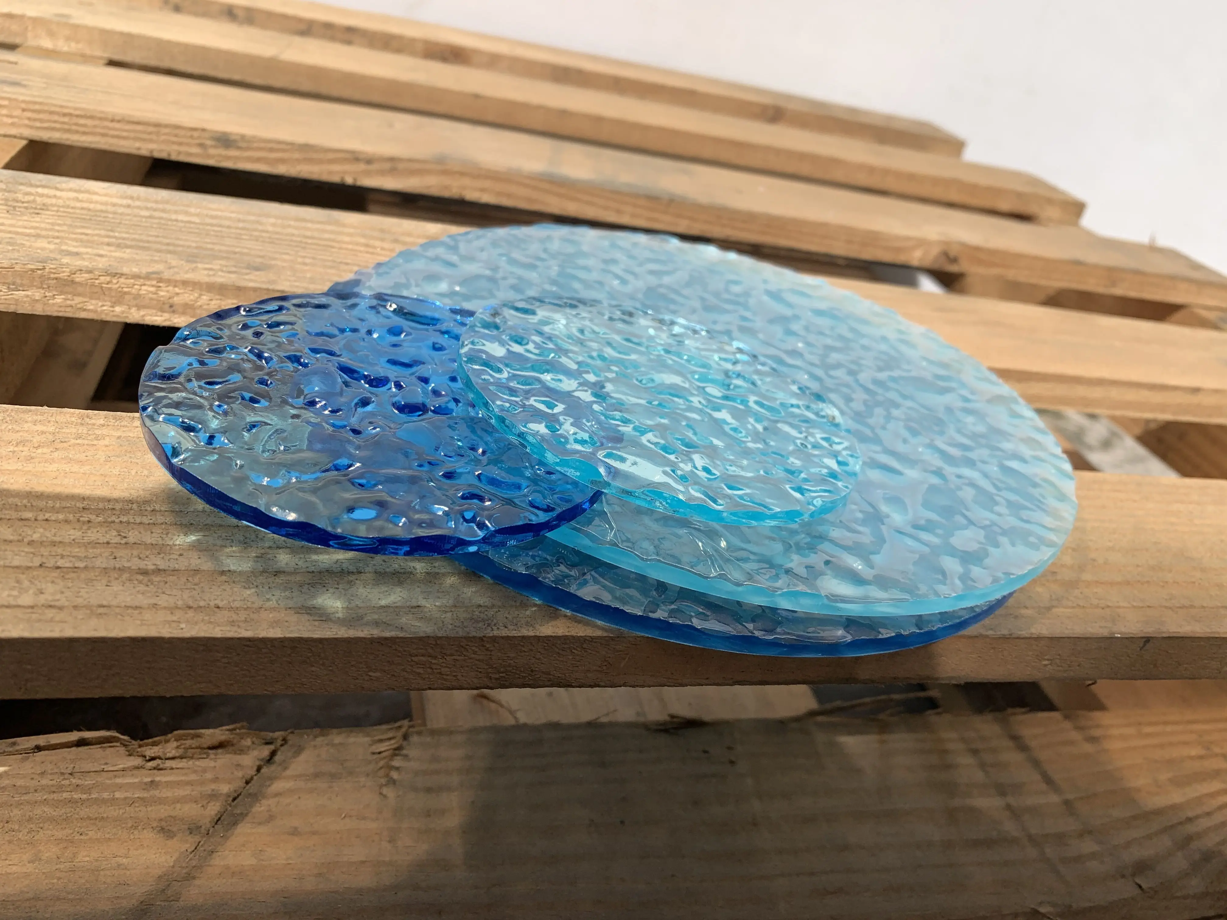 Cercle acrylique en plexiglas ondulé, disque décoratif coloré irisé de  Bergame, projet d'affichage de bricolage, artisanat, 3mm, 5mm - AliExpress