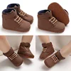 Spring and Autumn New Brown Baby Baptism Walking Shoes for Boys from 0 to 12 Months Soft Sole Lightweight Sports Shoes 5