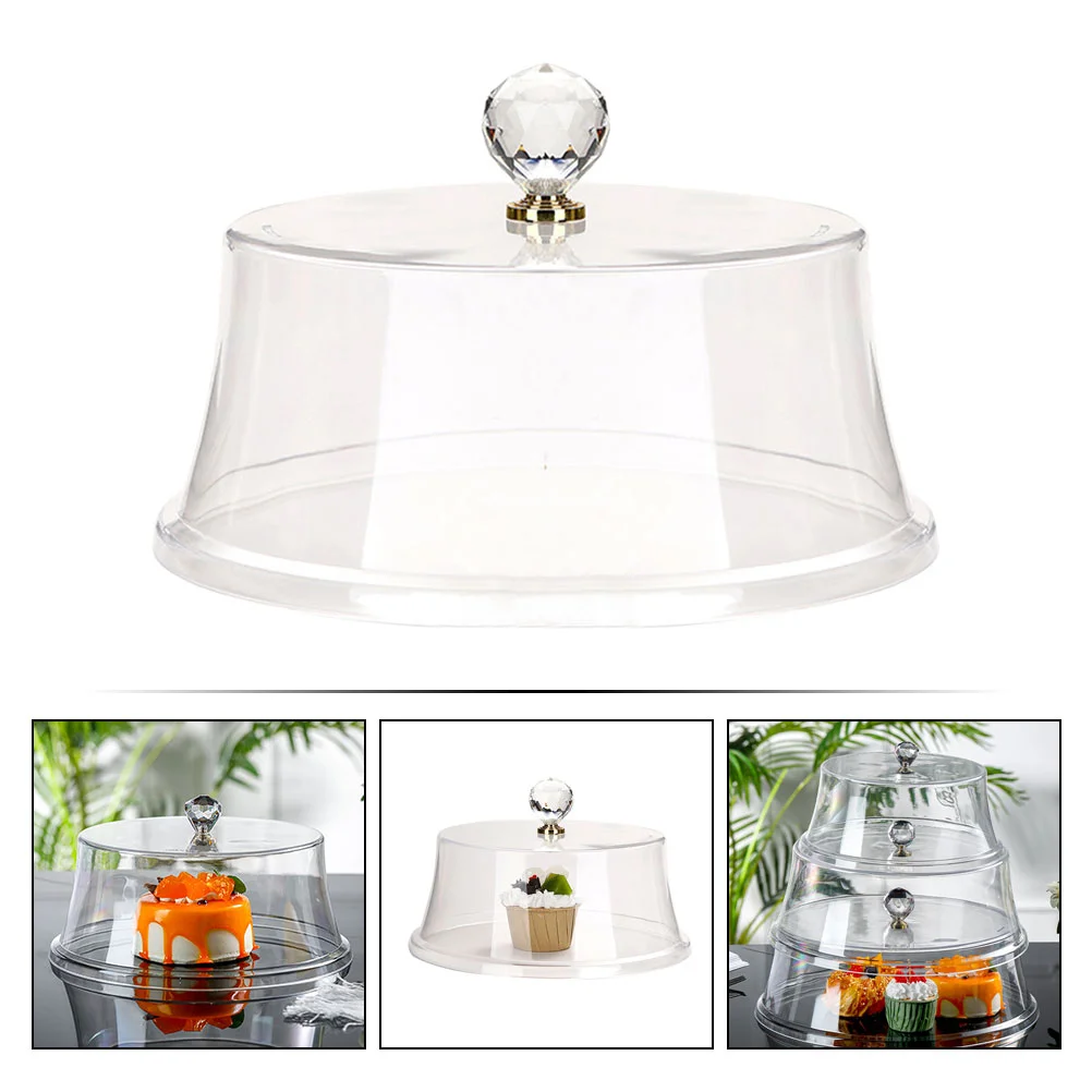 Material Dustproof Food Cover Dish Storage Cover Cake Protector Fresh Keeping Lids Home Storage ganization Transparent