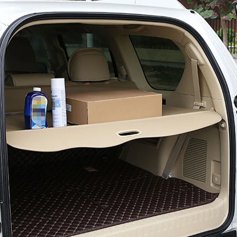 TOYOTA Land Cruiser PRADO FJ150 LC150 150 2010-2021 파티션 커튼 스크린 그늘 트렁크 보안 쉴드 용 후방 카고 커버