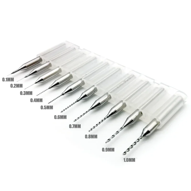 MSWZ MS061 0.1mm-3.0mm Tungsten Steel Drill Bits Set Model Making Tools Model Drilling Tools for DIY Accessories