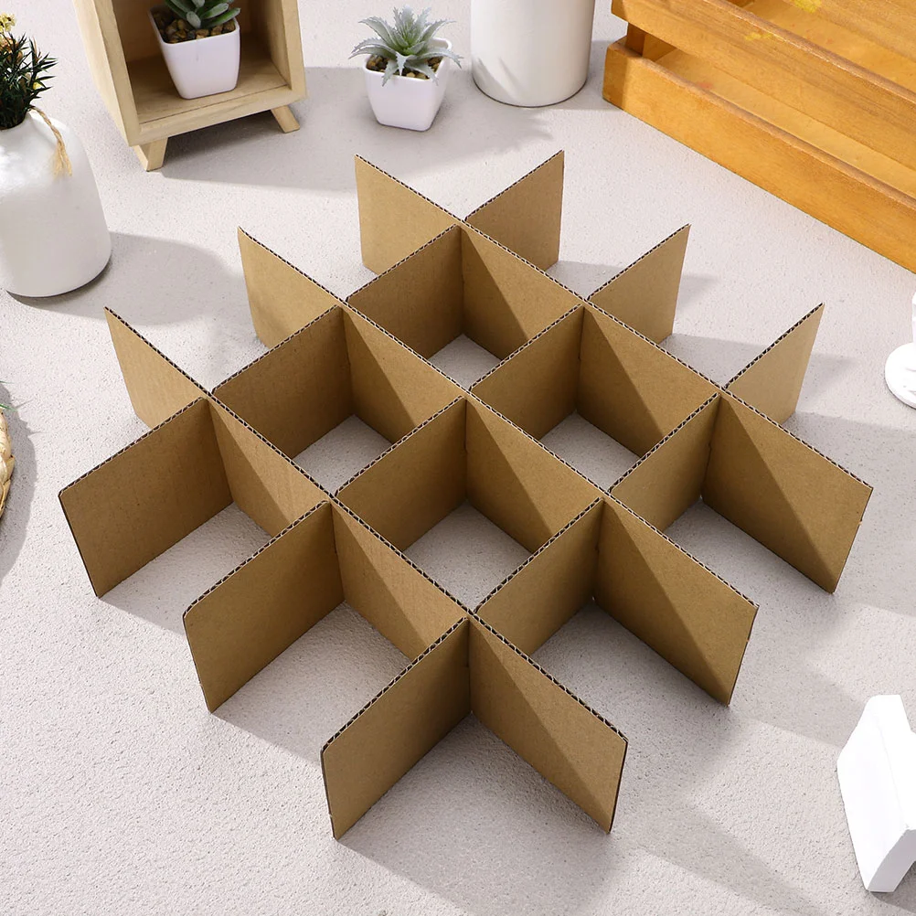 5 Pack Carton Partitions Boxes of Glass Glasses Dish Packing Divider Paper Apartment Moving Kit 6