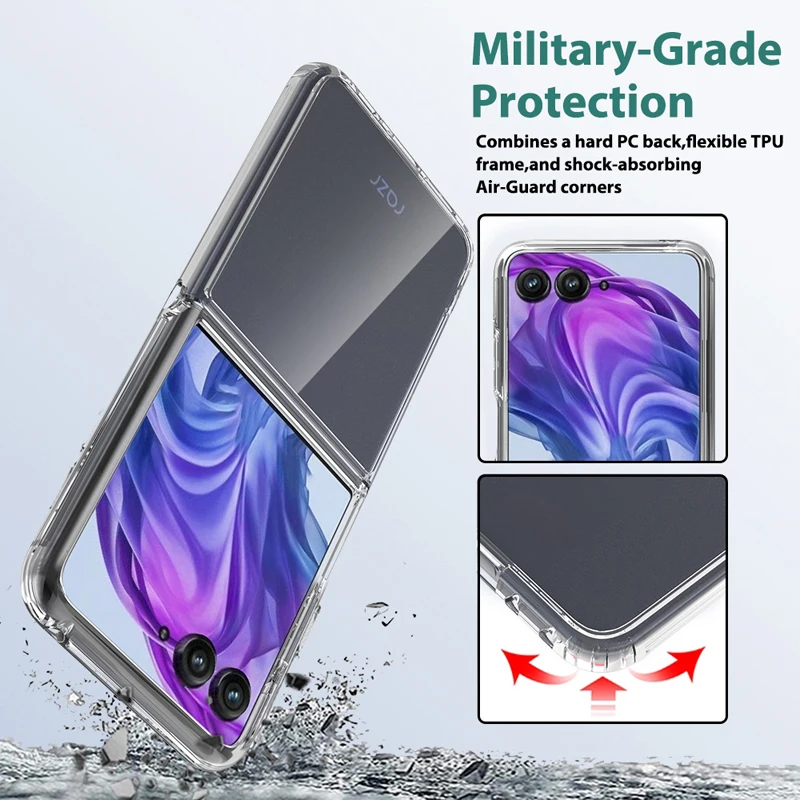 Enhanced Shockproof Transparent TPU+PC Case
