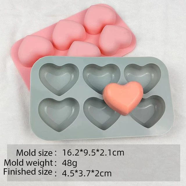 Cavities Silicone Heart Mold Silicone Cake Mold Candle Molds Baking Mold  Mold