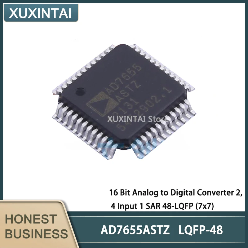 

5Pcs/Lot New Original AD7655ASTZ AD7655 16 Bit Analog to Digital Converter 2, 4 Input 1 SAR 48-LQFP (7x7)